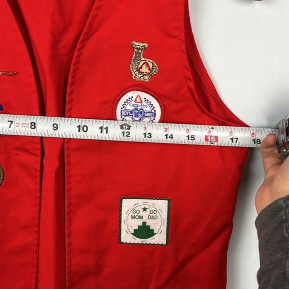 Vintage Boy/ Girl Scout / Cub Scout vest with patches and pins XL - Picture 10 of 12